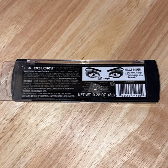 NWT L.A. Colors Brown & Cream Eyeshadow Palette - Picture 2 of 2